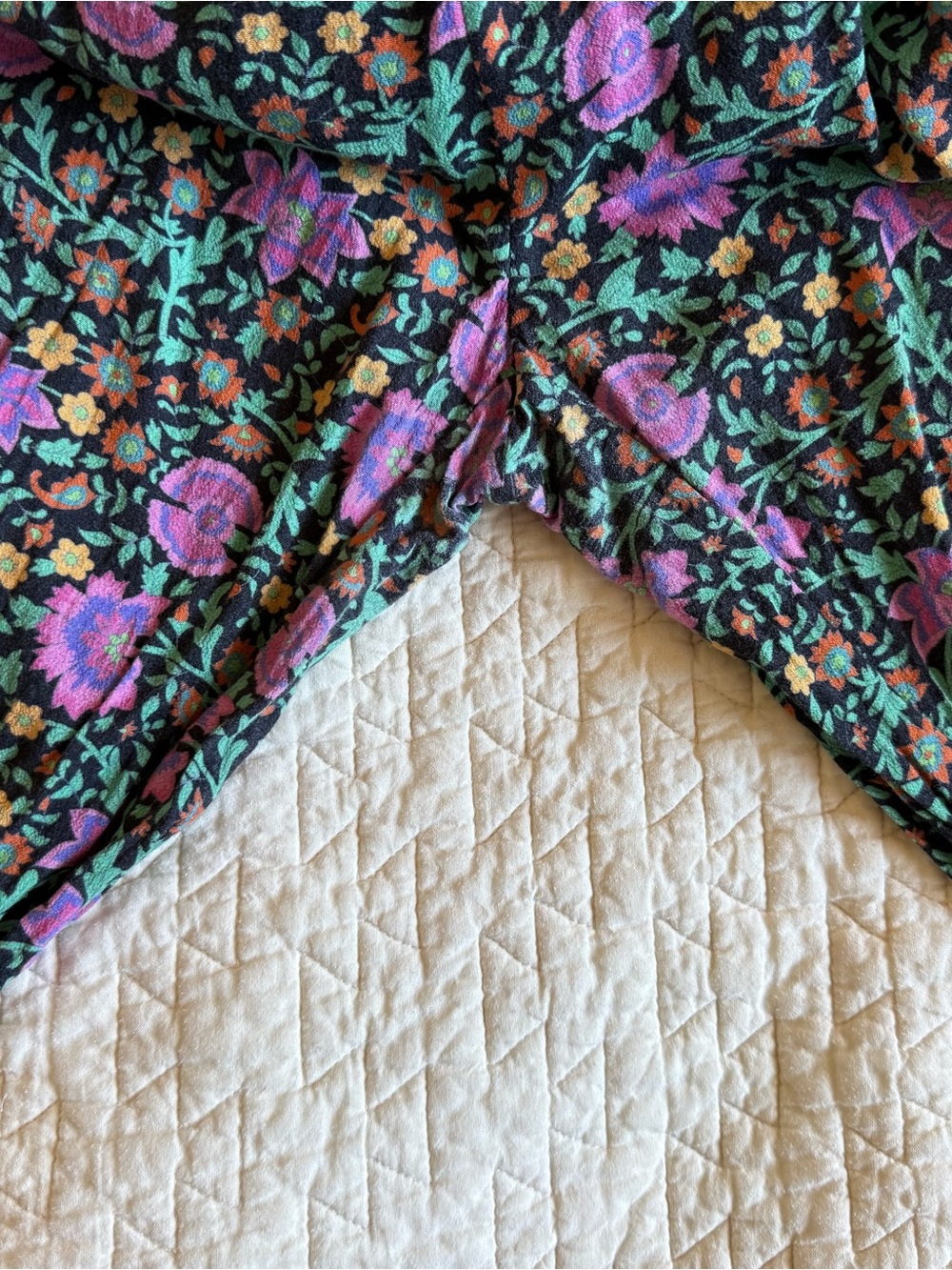 Spell Black Floral Square-Neck Wide-Leg Jumpsuit with Pink Flowers - Picture 8 of 10